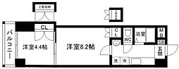 ロイヤル天神南200 2Kの間取図画像