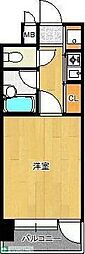 ポルグラシア大手門 1Kの間取図画像