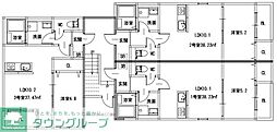カトレア長尾2 1LDKの間取図画像