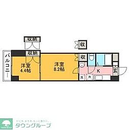 ロイヤル天神南200 2Kの間取図画像