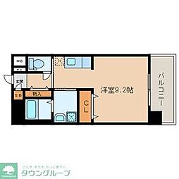 ライブラ西新 ワンルームの間取図画像