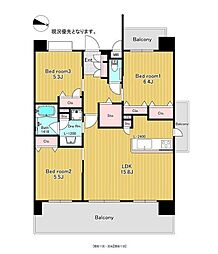 アメックス波多江駅前 3LDKの間取図画像