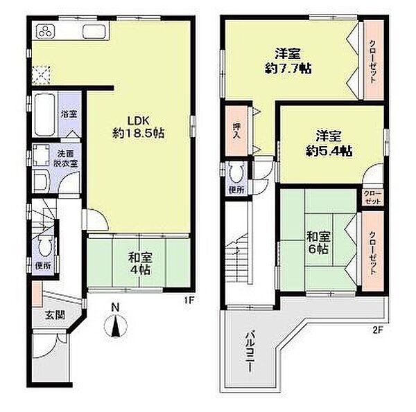 間取りを拡大表示