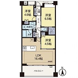 アトラス上大岡ヒルズ 3LDKの間取図画像