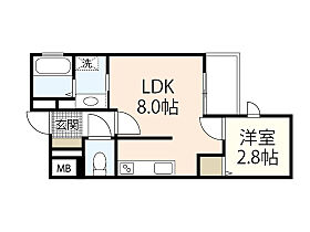 広島県広島市西区南観音4丁目（賃貸マンション1LDK・3階・26.85㎡） その2