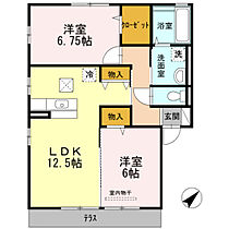 エスポワールOGAWA  ｜ 広島県広島市安佐南区長束2丁目（賃貸アパート2LDK・1階・62.10㎡） その2