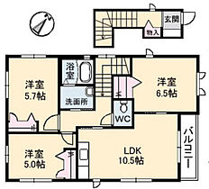 プレミールN  ｜ 広島県広島市安芸区瀬野西2丁目（賃貸アパート2LDK・2階・52.93㎡） その2