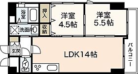 広島県広島市中区舟入幸町（賃貸マンション2LDK・3階・51.10㎡） その2