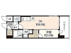 広島県広島市中区国泰寺町2丁目（賃貸マンション1DK・2階・31.82㎡） その2