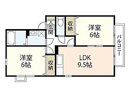 間取図画像 2LDK