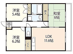 間取図画像 3LDK