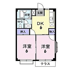 間取図画像 2DK
