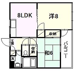 間取図画像 2LDK