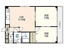 間取図画像 2LDK