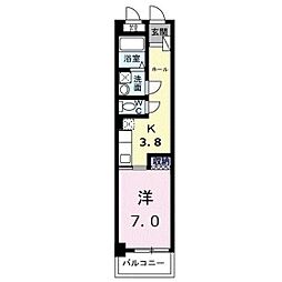 フォーム 1Kの間取図画像