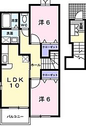 間取図画像 2LDK