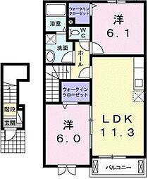 間取図画像 2LDK