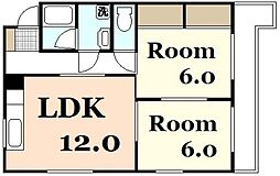 間取図画像 2LDK