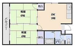 間取図画像 2DK