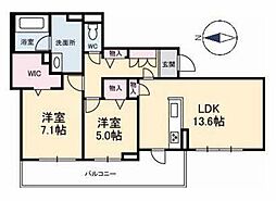 間取図画像 2LDK