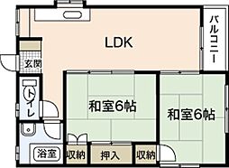 間取図画像 2LDK