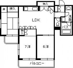 ライオンズマンション古江東 3LDKの間取図画像