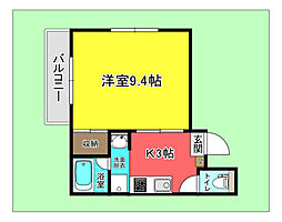 ウィンドワード 1Kの間取図画像