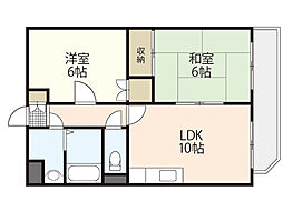 洋光マンション 2LDKの間取図画像