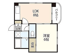 エトワール榎町 1LDKの間取図画像