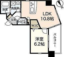 オリオリタウン8 1LDKの間取図画像