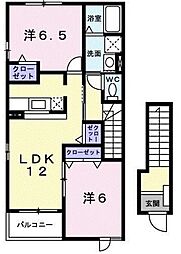 ダンデライオンC 2LDKの間取図画像