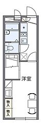レオパレス西原 1Kの間取図画像