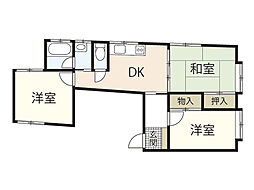 Casa&NODACO古江新町3 3DKの間取図画像