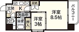 メゾン山城 2Kの間取図画像