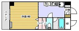 ラ・ポール小町 1Kの間取図画像