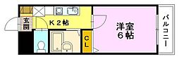 カーサ南堀川 1Kの間取図画像