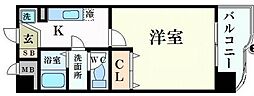 Marionette16 1Kの間取図画像