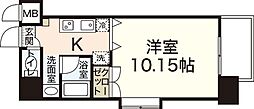グレイシャス五日市 1DKの間取図画像