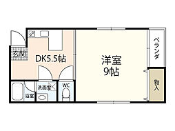 ミユキ 1DKの間取図画像