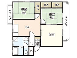 SGMマンション 3DKの間取図画像