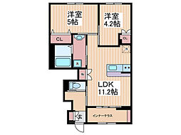 BOTANICA 2LDKの間取図画像