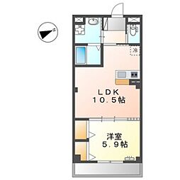ルミナス・ステラ 1LDKの間取図画像