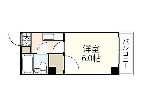 リプト舟入中 ｜広島県広島市中区舟入中町(賃貸マンション1K・3階・16.26㎡)の写真 その2