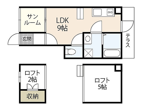 ノーランド三宅 ｜広島県広島市佐伯区三宅4丁目(賃貸アパート1LDK・1階・28.22㎡)の写真 その2