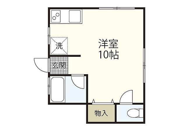 高野アパート ｜広島県広島市中区江波二本松2丁目(賃貸アパート1R・1階・17.72㎡)の写真 その2