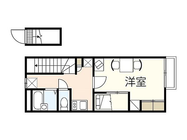 レオパレスプロシード ｜広島県広島市安佐南区東野2丁目(賃貸アパート1K・2階・26.08㎡)の写真 その2