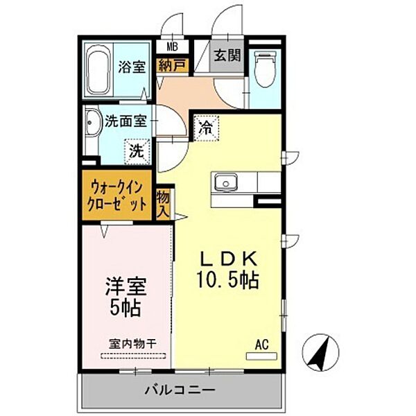 ルミウス・N ｜広島県広島市安芸区船越南2丁目(賃貸アパート1LDK・1階・41.29㎡)の写真 その2