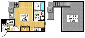 GRANDTIC 緑井  ｜ 広島県広島市安佐南区緑井4丁目（賃貸アパート1R・2階・25.08㎡） その2