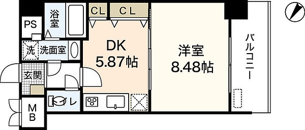 アーバインステイ広島イースト 0903｜広島県広島市中区東平塚町(賃貸マンション1DK・9階・35.88㎡)の写真 その2