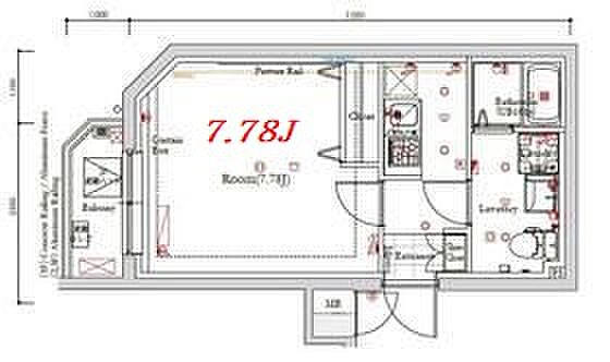 ガリシア南長崎 ｜東京都豊島区南長崎2丁目(賃貸マンション1K・3階・25.52㎡)の写真 その2